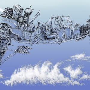 car-flying